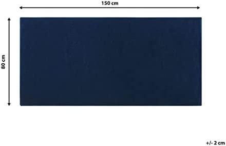Beliani Kilimas GESI II Tamsiai mėlynas 80 x 150 cm viskozė