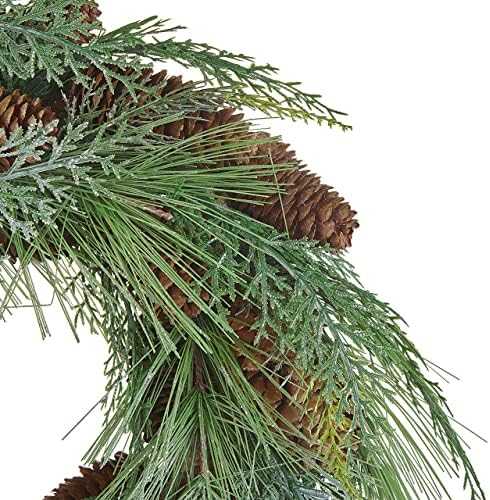 Beliani Kalėdinis vainikas ASTURIA žalias 34 cm