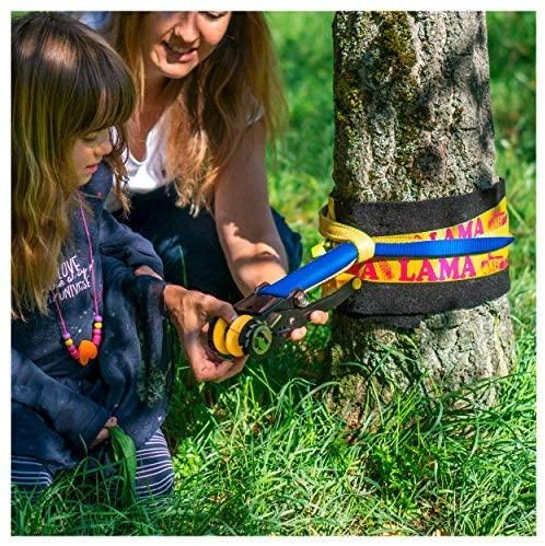 Vokietija Slackline Gibbon Banana Lama TreeWear rinkinys 15m/3,5cm