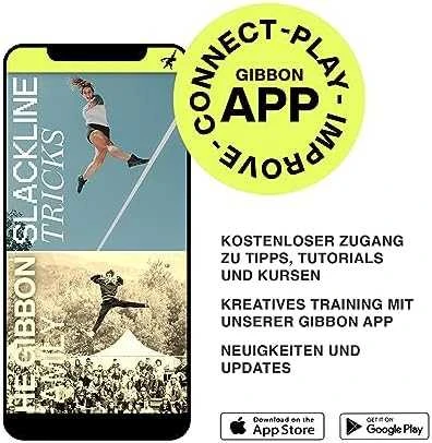 Vokietija Slackline Gibbon Fun Line TreeWear rinkinys 15m/5cm