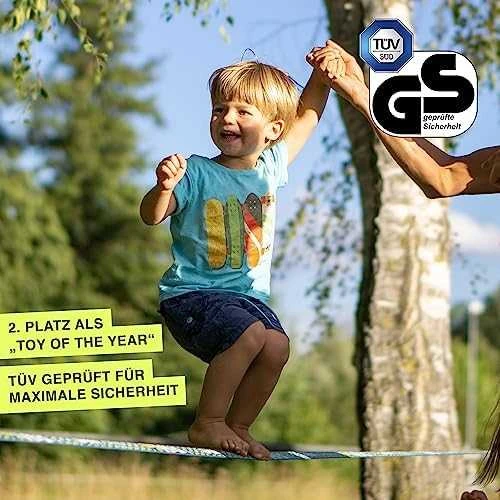 Vokietija Slackline Gibbon Fun Line TreeWear rinkinys 15m/5cm