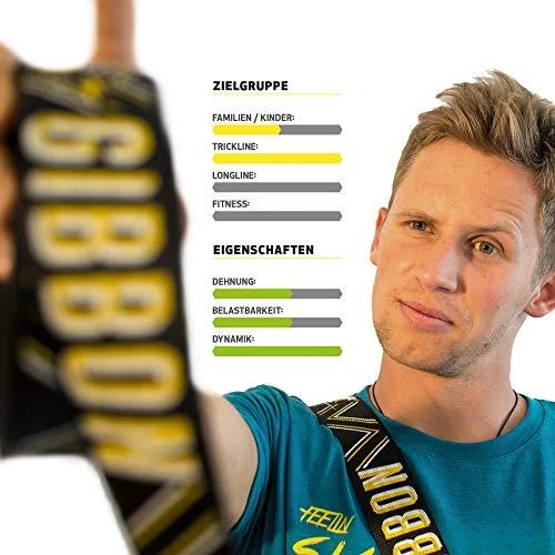 Vokietija Slackline Gibbon JibLine TreeWear rinkinys 15m/5cm