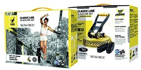 Vokietija Slackline Gibbon Classic Line 15m/5cm