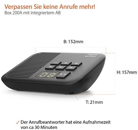 TELZ Gigaset Box 200A Comfort DECT telefono bazė + atsakiklis | GIGASET