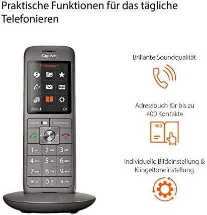 GIS Gigaset CL 660 DECT telefonas Antracitas, Juoda