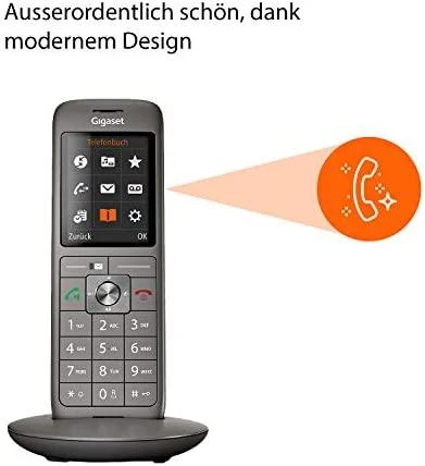 GIS Gigaset CL 660 DECT telefonas Antracitas, Juoda