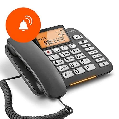GIS Gigaset DL580 Analoginis telefonas Skambintojo ID Juoda