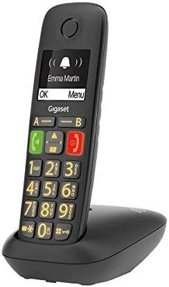 GIS Gigaset E290 Duo Analoginio ryšio telefono ragelis Skambintojo ID Juoda