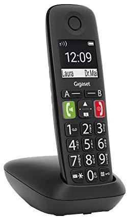 GIS Gigaset E290 Duo Analoginio ryšio telefono ragelis Skambintojo ID Juoda