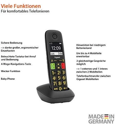 Gigaset E290 HX juoda