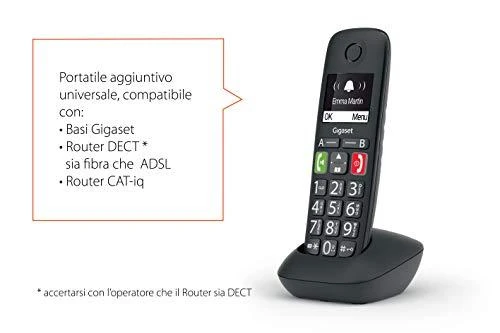 Siemens DECT E290HX telefonas juodas