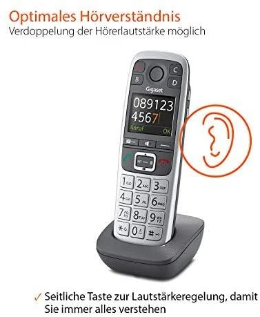 GIS Gigaset E560HX Analoginio ryšio / DECT telefonas Skambintojo ID Pilka, Sidabras
