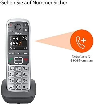 GIS Gigaset E560HX Analoginio ryšio / DECT telefonas Skambintojo ID Pilka, Sidabras