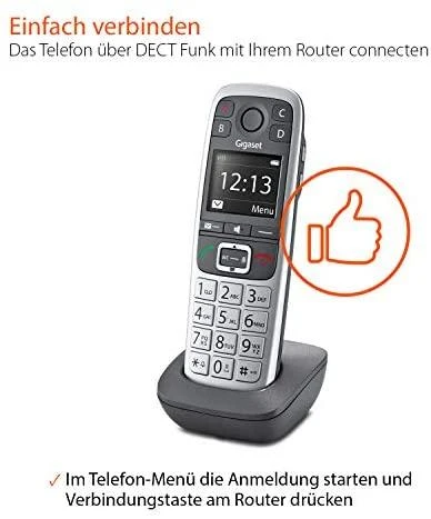 GIS Gigaset E560HX Analoginio ryšio / DECT telefonas Skambintojo ID Pilka, Sidabras