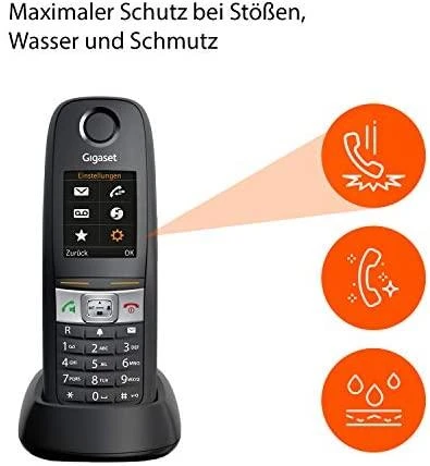 GIS Gigaset E630 DECT telefonas Skambintojo ID Juoda
