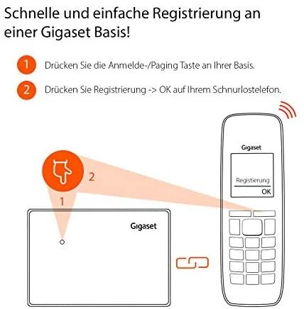 GIS Gigaset E630HX DECT telefono ragelis Skambintojo ID Juoda