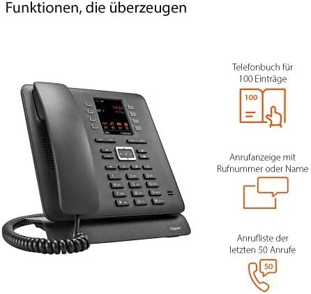 GIS Gigaset Maxwell C IP telefonas Juoda TFT