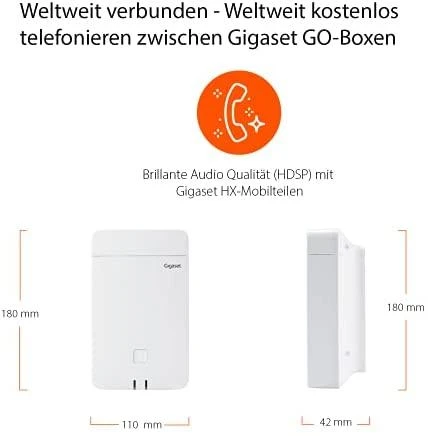 GIS Gigaset N870 IP Pro DECT bazinė stotis Balta