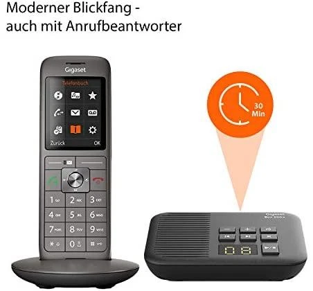 GIS Gigaset CL660A DECT telefonas Antracitas, Juoda
