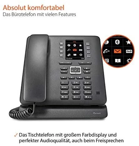 GIS Gigaset T480HX DECT telefonas Juoda