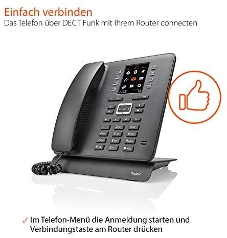 GIS Gigaset T480HX DECT telefonas Juoda