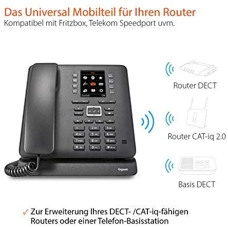 GIS Gigaset T480HX DECT telefonas Juoda