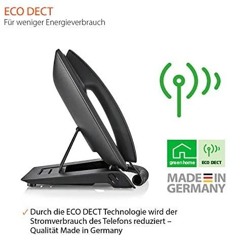 GIS Gigaset T480HX DECT telefonas Juoda