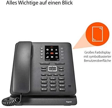 GIS Gigaset T480HX DECT telefonas Juoda
