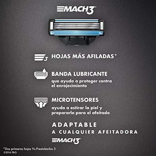 Gillette Mach3 (4vnt.)