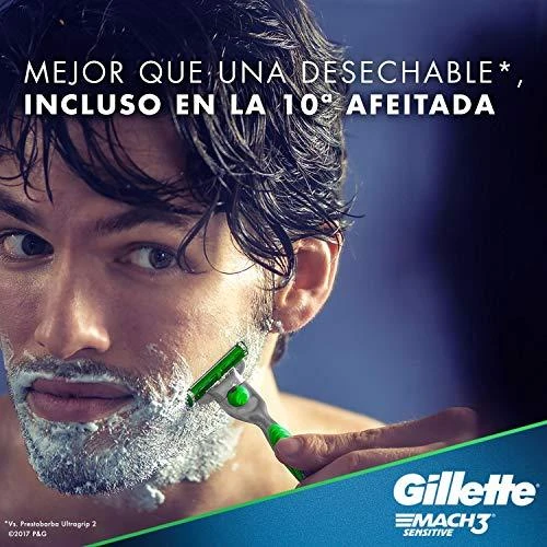 „Gillette Mach3 Sensitive“ keičiami peiliukai vyrams, 4 vnt.