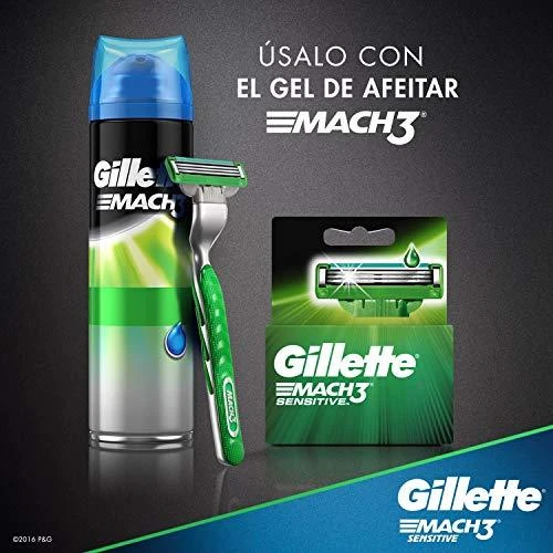 „Gillette Mach3 Sensitive“ keičiami peiliukai vyrams, 4 vnt.