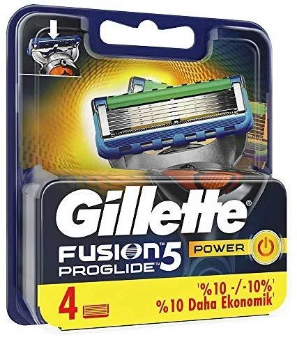 Gillette Fusion Proglide Power Keičiamosios Skutimosi Galvutės 4 Vnt