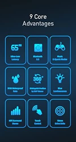 AWEI T23 žaidimų ausinių techninių savybių palyginimas