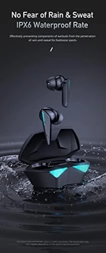 Caso AWEI Bluetooth 5.0 T23 TWS ausinės + docking station žaidimams baltos spalvos