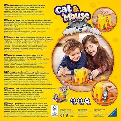 Ravensburger stalo žaidimas „Cat & Mouse“, 2–4 žaid., nuo 4 m.