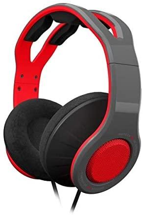 Gioteck TX30 Mega Pack įsk. Stereo Game & Go ausinės (pilka / raudona), dėklas ir apsauginis rinkinys (jungiklis)