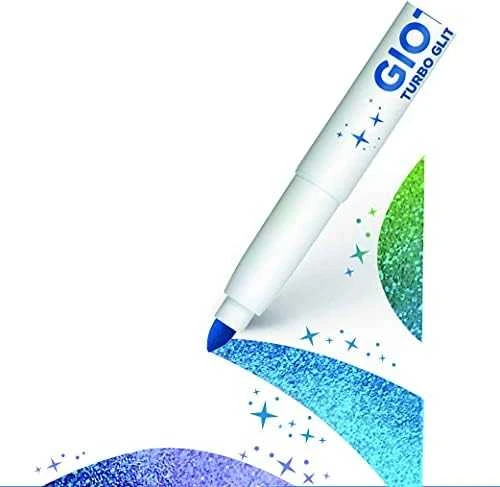 Flomasteriai Fila Giotto Turbo Glitter, 8 sp.