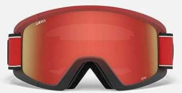 Giro Gogle žieminiai GIRO SEMI Raudonas ELEMENT (Spalvotas veidrodinis stiklas AMBER SCARLET 40% S2 + spalvotas stiklas Geltonas 84% S0)