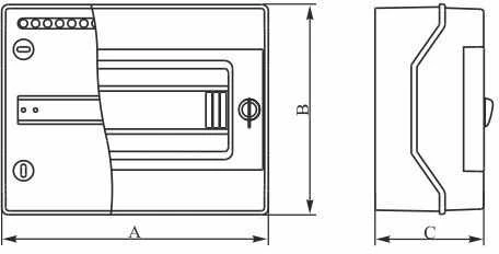Elektro-Plast Modulinė perjungimo pavara 2 x 13 hermetiška RH- 24 / B IP65 baltos durys (36.23)