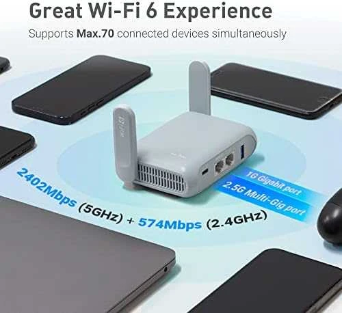 Maršrutizatorius mini Wi-F 6 GL-iNet Ber