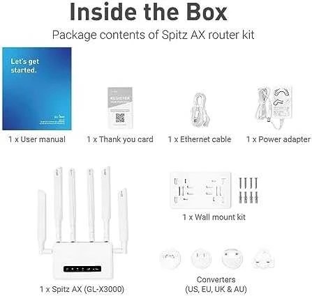 Gl Inet Maršrutizatorius 5G Wi-Fi 6 AX3000 su baterią GL-XE3000