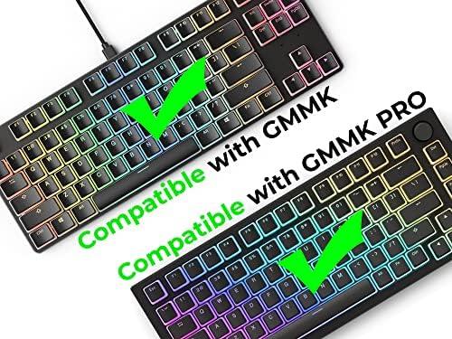 Klaviatūra Glorious Aura Keycaps - 145 Keycaps, US išdėstymas, juodos spalvos