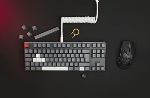 Klaviatūra Glorious GPBT Keycaps – 115 PBT Tastenkappen, ISO, ES-išdėstymas, Juodas Ash