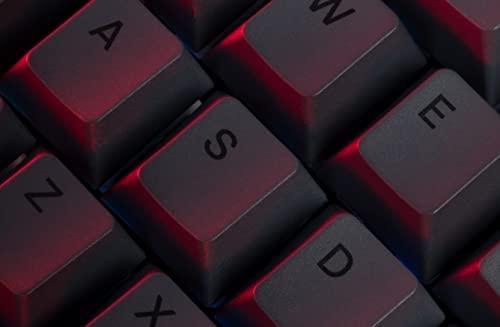 Klaviatūra Glorious GPBT Keycaps – 115 PBT Tastenkappen, ISO, ES-išdėstymas, Juodas Ash