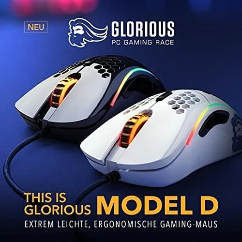 Žaidimų pelė Glorious Model D (Glossy Black)