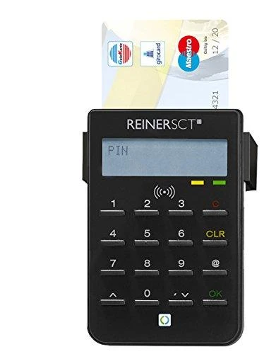Atminties kortelė Carruzzo Reiner SCT cyberJack RFID skaitytuvas USB Juoda