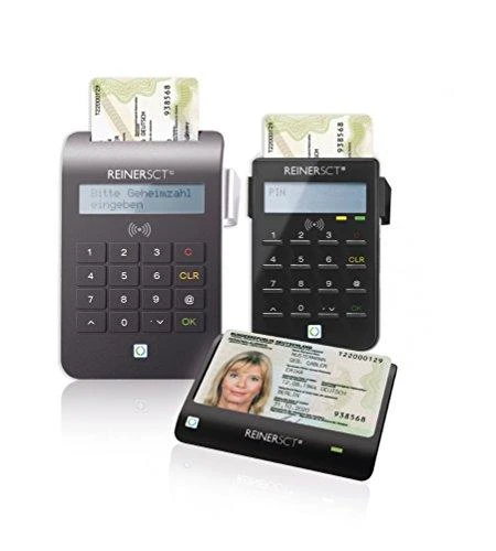 Atminties kortelė Carruzzo Reiner SCT cyberJack RFID skaitytuvas USB Juoda