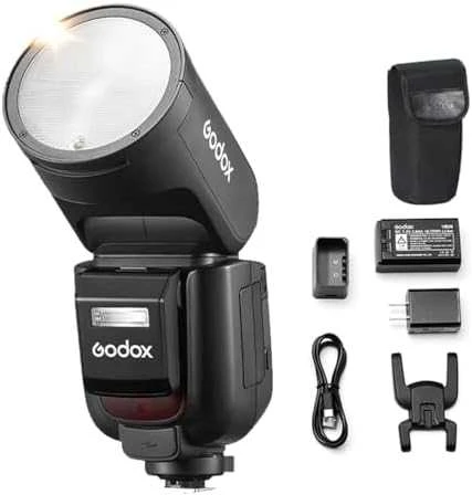 Godox V1 apvalios galvos blykstė Canon