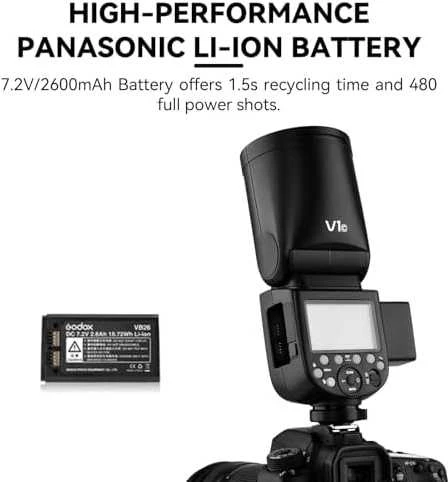 Godox V1 apvalios galvos blykstė Canon