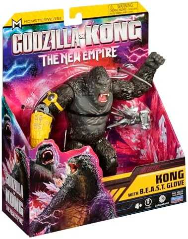 Godzilla X Kong GODZILLA 6" figūrėlė Kong su B.E.A.S.T. pirštine, 35204